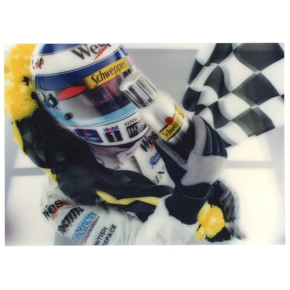 Race‎ Car Driver Formula 1 Indy Car Racing Schweppes 3d Photo Reprint Photograph